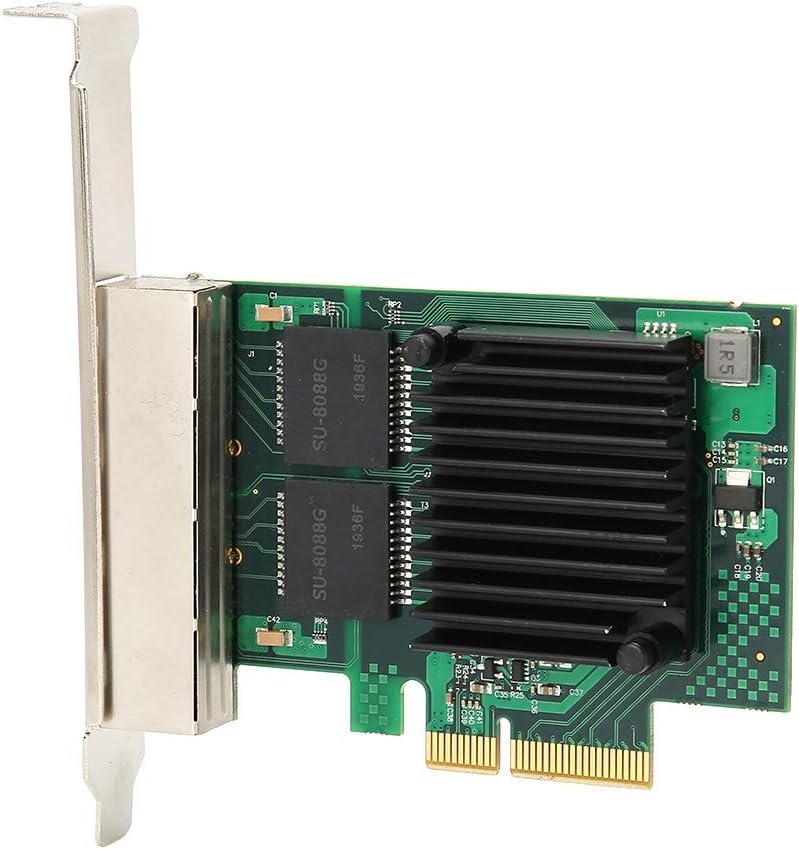 إمكانية الطلب لأي عنوان داخل البلاد بطاقة شبكة جيجابت، PCIE إلى إيثرنت جيجابت 4 منافذ RJ45 1000M مع شريحة I350AM4 تركيب عالمي مرن مواد مختارة للمتانة كل درجة حرارة تجهيز المخزون في المستودعات المركزية - Image 5