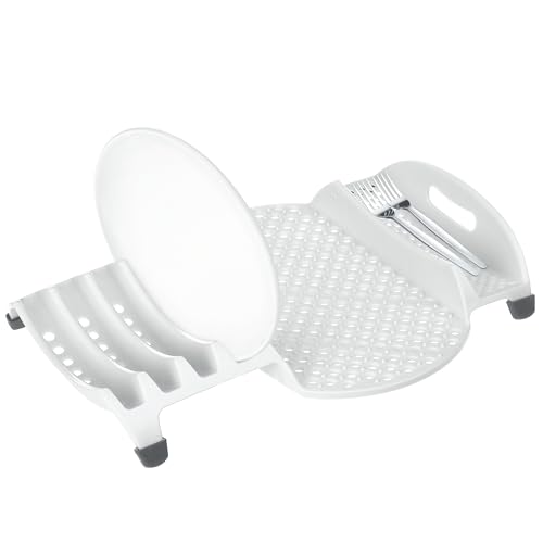 Progressive PrepSolutions In-Sink Dish Drainer – White, Space-Saving Design for Efficient Dish Drying - Image 4