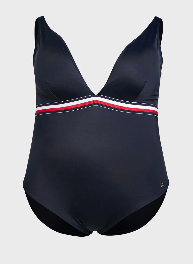 TOMMY HILFIGER High Leg Ribbed Body