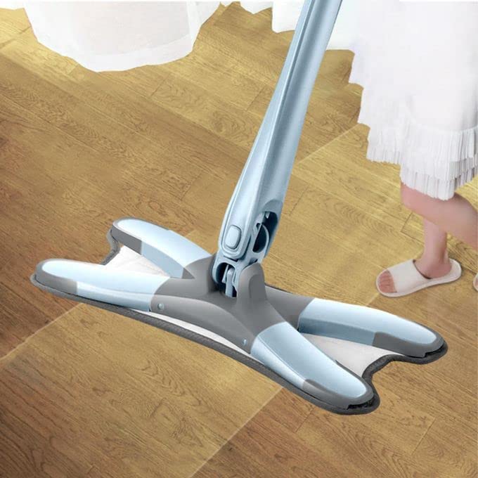 ZSIGNS XType Microfiber Floor Cleaning mop and Free 1Hook HandFree Wash Self Wringing Flat Mop 360 Degree DryWet Mop for Home Kitchen Hardwood Laminate Wood Tile Floors - Image 1