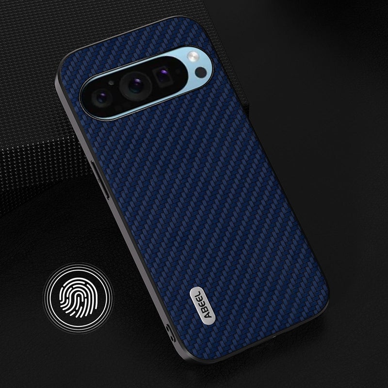 HuHa Protective Cover For Google Pixel 9 ABEEL Carbon Fiber Texture Protective Phone Case(Dark Blue) - Image 2