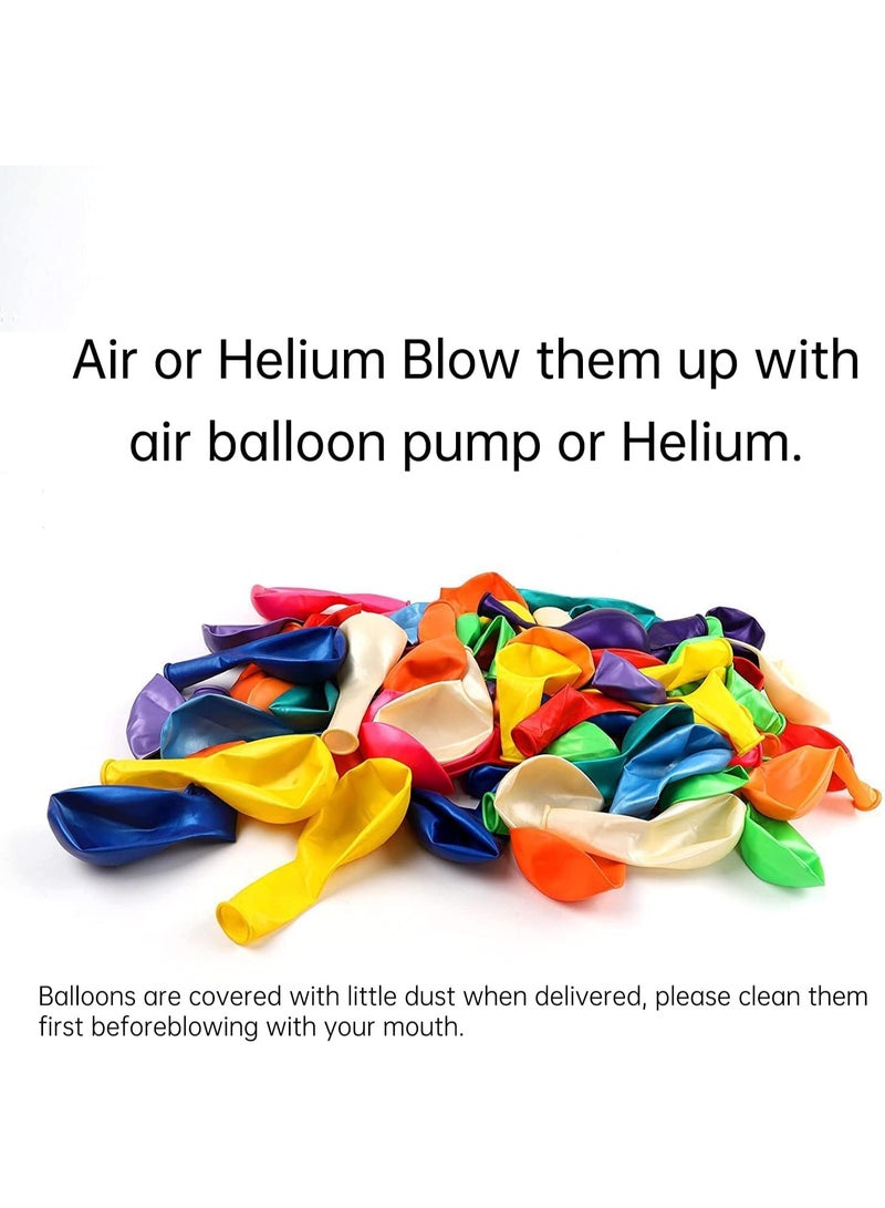 RUBFAC 120 Balloons Assorted Color 12 Inches Rainbow Latex Balloons, 12 Bright Color Party Balloons for Birthday Baby Shower Wedding Party Supplies Arch Garland Christmas Gifts - Image 3