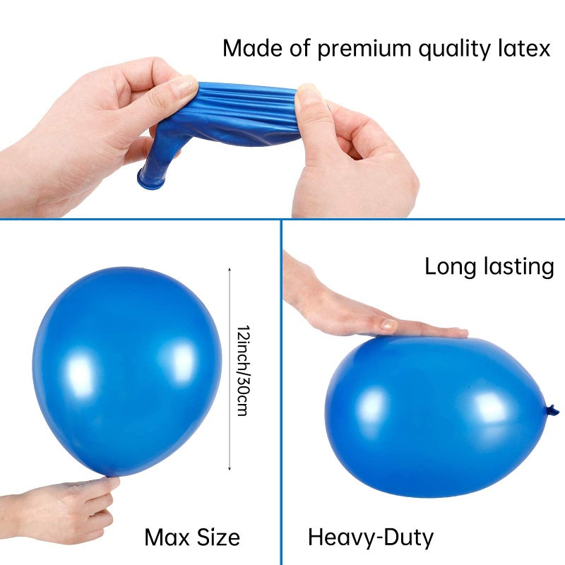 RUBFAC 120 Balloons Assorted Color 12 Inches Rainbow Latex Balloons, 12 Bright Color Party Balloons for Birthday Baby Shower Wedding Party Supplies Arch Garland Christmas Gifts - Image 4