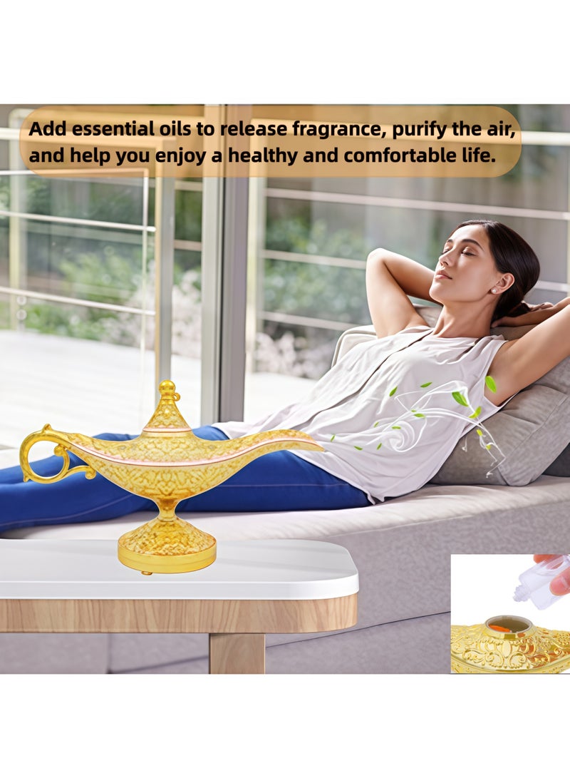 Lurette Aladdin's Lamp Multifunctional Creative Ornament Aroma Humidifier Bluetooth Speaker Night Light - Image 2