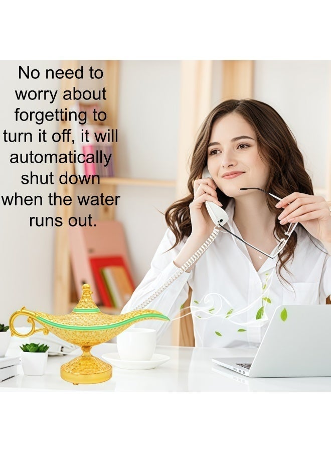 Lurette Aladdin's Lamp Multifunctional Creative Ornament Aroma Humidifier Bluetooth Speaker Night Light - Image 5