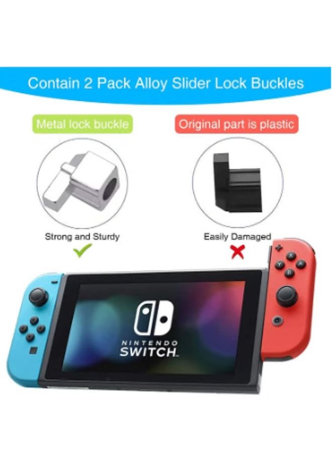 25Pcs Joystick Replacement for Nintendo Switch Joycon Set, Switch Analog Stick Parts for Nintendo Switch Joy Con Controller Thumbstic, Full Repair Tool Kit, 2 Metal Lock Buckles, 2 Jon Con Replacement  - Image 3