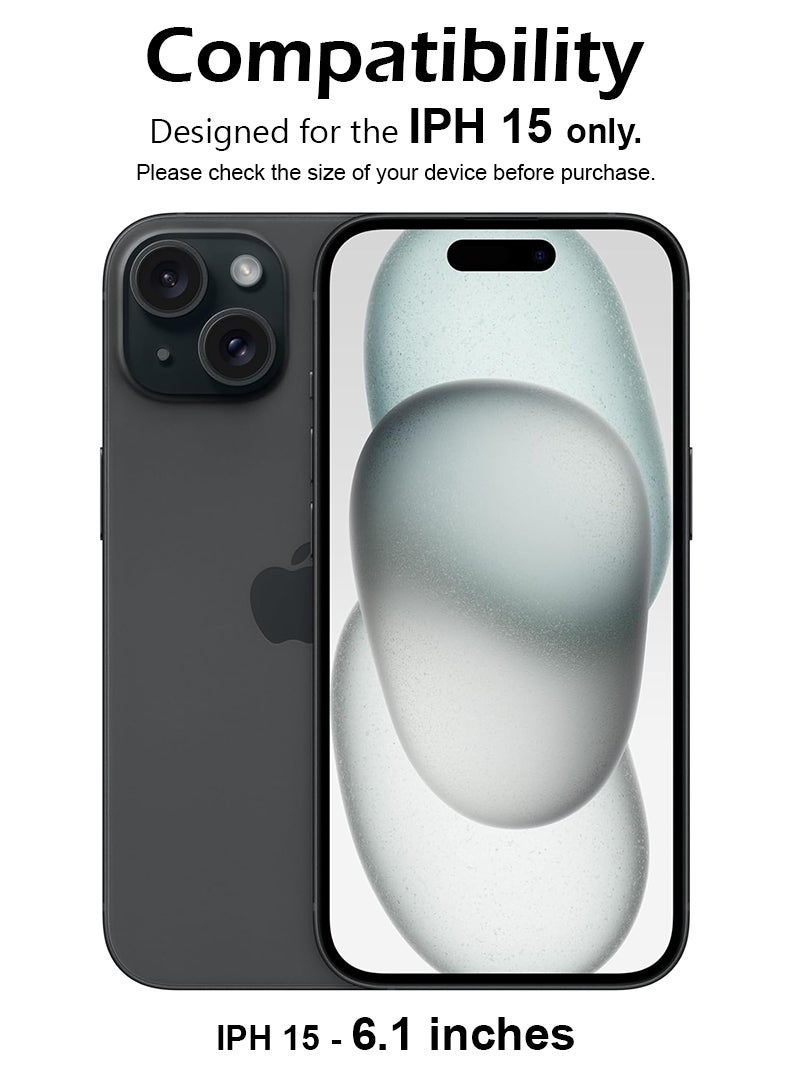 Case Up Screen Protector For Apple iPhone 15 6.1 Inch 9H Hardness Tempered Glass Film, Bubble Free Easy Installation, Full Coverage, Anti Scratch And Touch Sensitive - Image 2