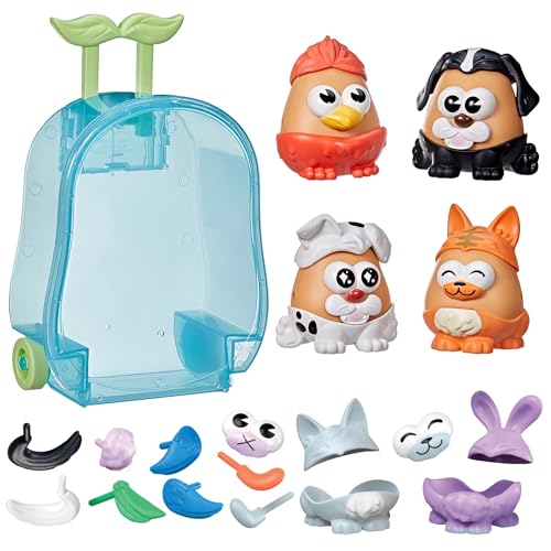 Mr. Potato Head POTATO HEAD Pet-Tato Tots, Pet-Themed Set with 31 Parts and Pieces Plus Rolling Carry Case, Toddler and Preschool Toys for Girls and Boys, Ages 2+(Amazon Exclusive) - Image 1