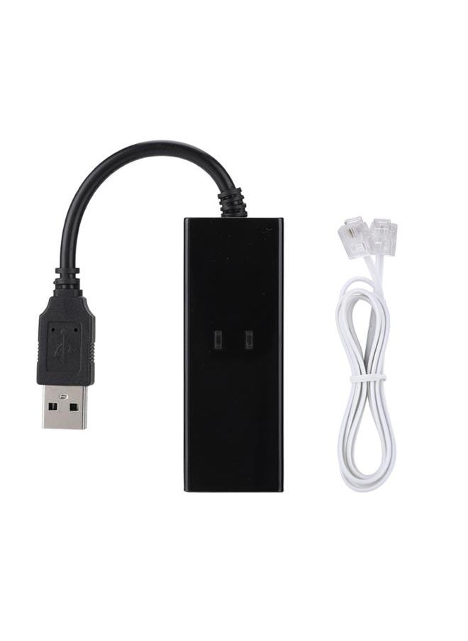 Thoraya - USB 56K External Dial Up Voice Fax Data Modem Fit For Win7 Win8 Win10 XP - Image 1