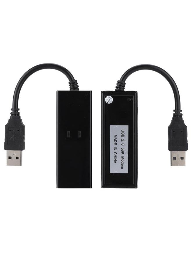 Thoraya - USB 56K External Dial Up Voice Fax Data Modem Fit For Win7 Win8 Win10 XP - Image 1