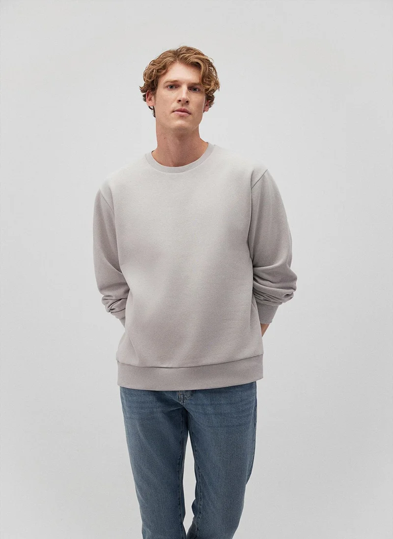 MAVI Crew Neck Grey Basic Sweatshirt