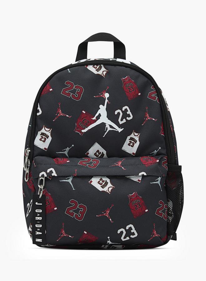 Nike حقيبة ظهر بطبعة كرة السلة للأطفال من 8 إلى 13 سنة مع أحزمة مبطنة - Image 1