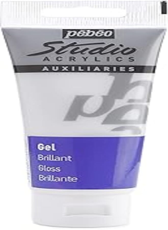 Pebeo Pebeo Studio Acrylic Medium Glitter Gel, 100 ml, Clear 524170 
