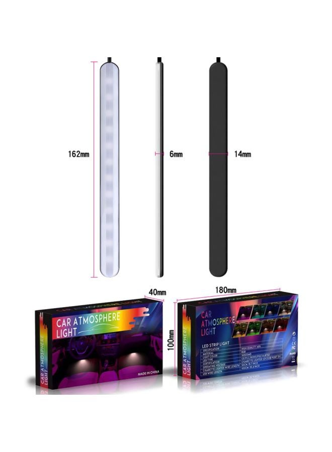 طقم يتكون من حبال إضاءة LED بألوان أحمر وأخضر وأزرق لاسلكي مع جهاز تجكّم عن بعد - Image 5