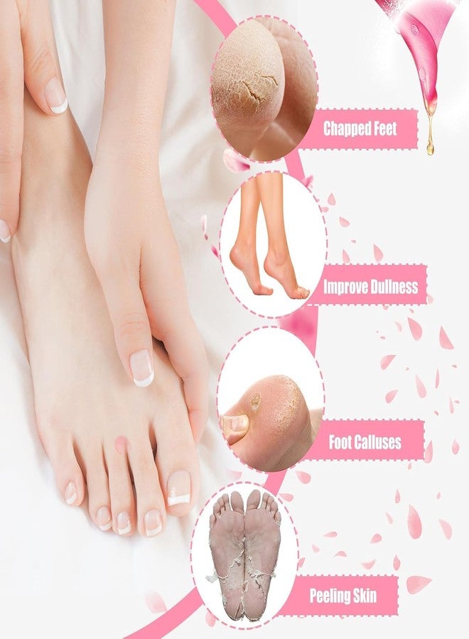 CUBIZ Silicone Socks for Women, Crack Heel Repair Socks, Spa Gel Socks for Women, Silicon Socks, Silicone Socks for Men, Foot Hydration Socks Vitamin (PINK) - Image 2