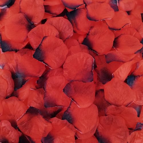 YOOHUA 2500PCS Dark Red Artificial Rose Petals for Romantic Night, Wedding, Party, Anniversary Flower Decorations - Image 3