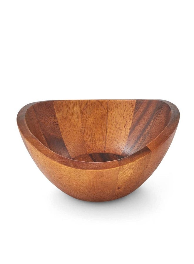 Nambe Braid Salad Bowls, Set of 4 - Designed by Sean O’Hara, Modern Scandinavian Acacia Wood Dining Bowls for Salads & Entertaining - Decorative Tableware for Serving Appetizers, Side Dishes, Snacks - Image 2