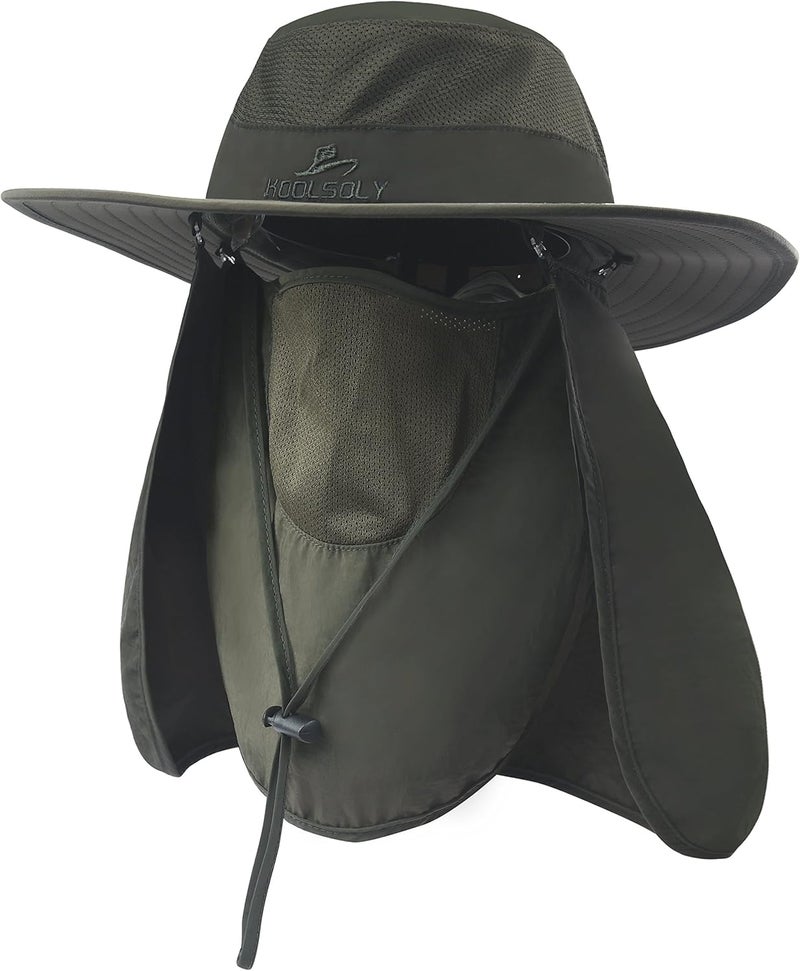 KOOLSOLY Fishing Hat,Sun Cap with UPF 50+ Sun Protection and Neck Flap,for Man and Women - Image 1
