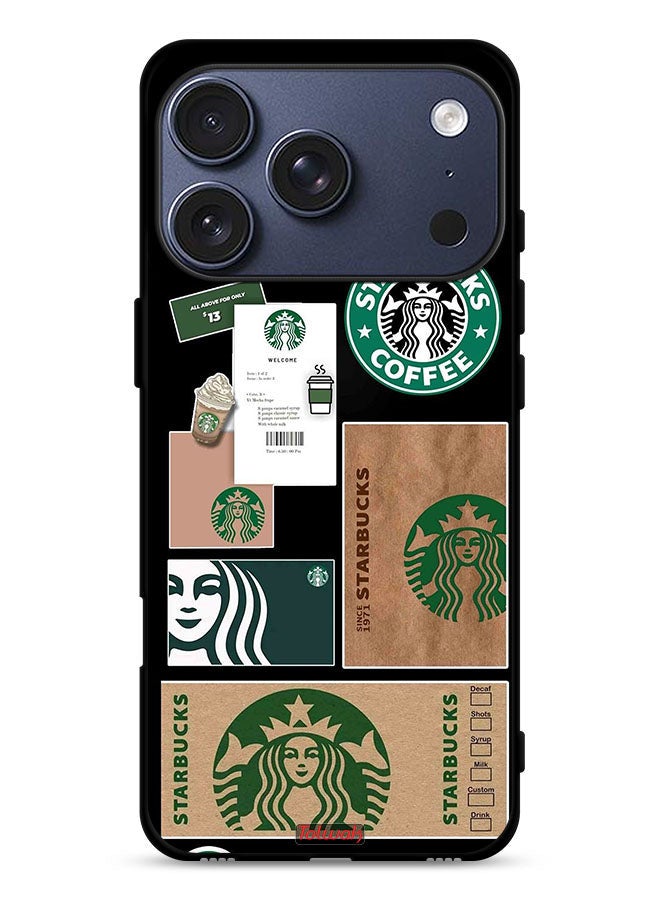 Tolwak Apple iPhone 17 Pro Protective Case Cover Starbucks Sticker - Image 1