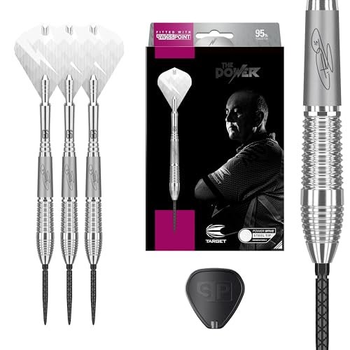Target Darts Phil Taylor Power 9-Five Gen 6 SP 26G 95% Tungsten Swiss Point Darts Set - Image 1