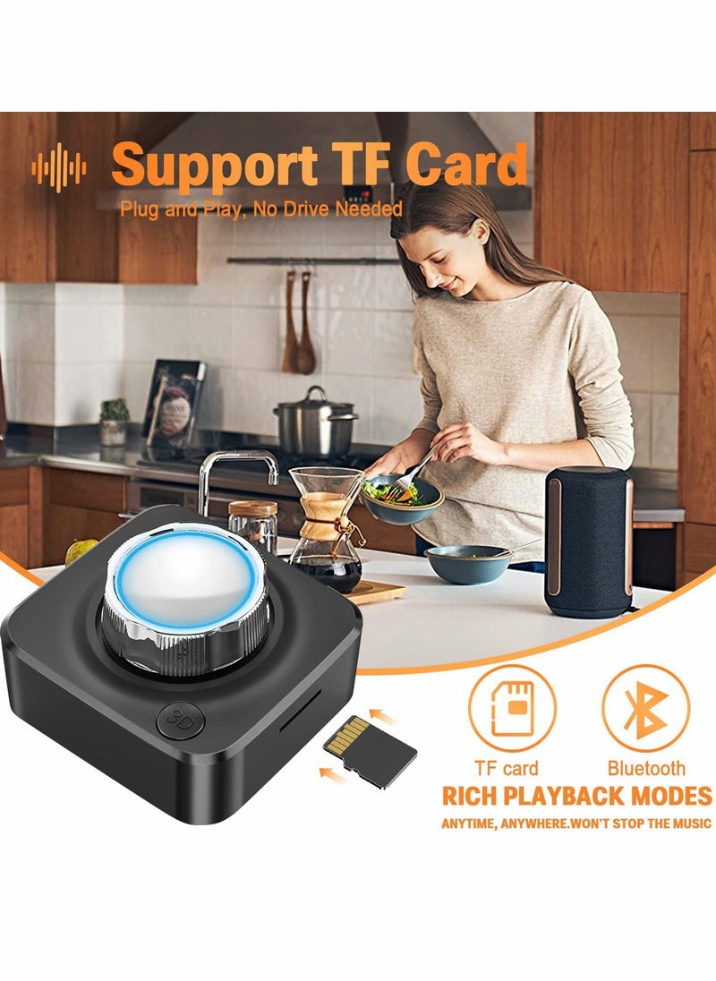 SYOSI - Bluetooth Audio Receiver, Stereo Wireless Audio Adapter for Stereo Receiver with 3.5mm RCA TF Card Playback 3D Bass Mode for Home Music Streaming Stereo System - Image 1