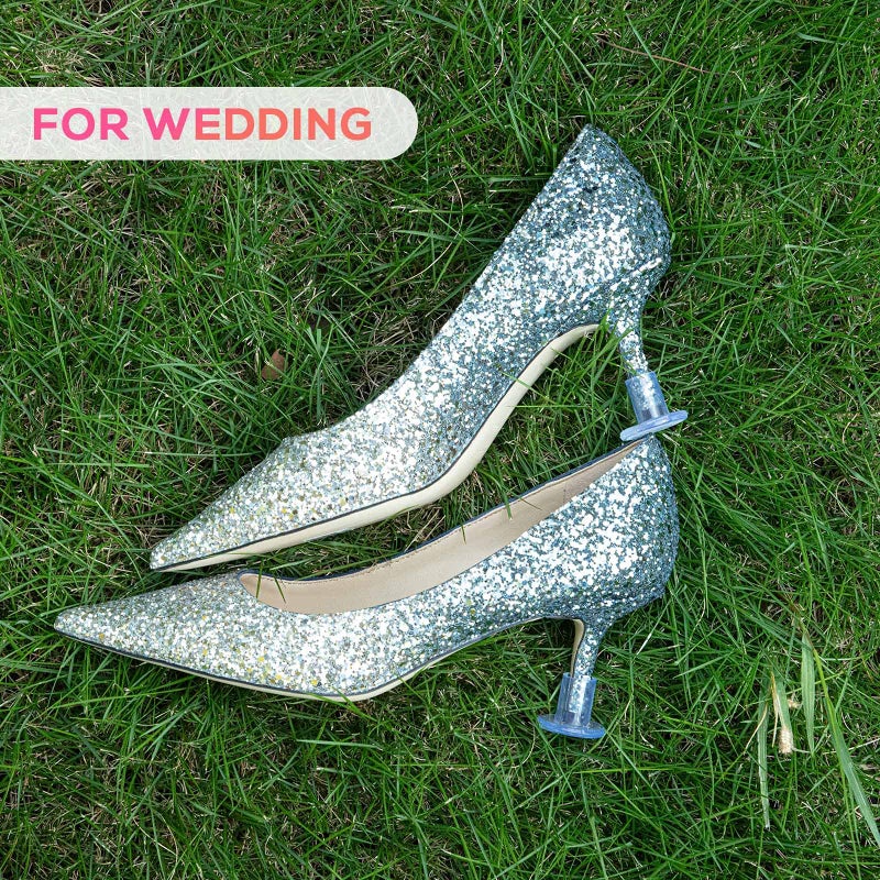 KFPPLXQ Heel Stoppers for Grass, 15 Pairs 3 Sizes Heel Protectors for Grass, Sturdy High Heel Protectors for Wedding on Grass Heel Covers for High Heel Shoes (S/M/L - Image 4