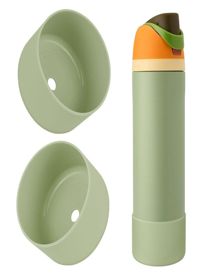 BKBY 2 Pieces Silicone Water Bottle Boat Compatible with Owala 24oz 32oz 40oz, Protective Anti-Scratch and Anti-Dent, No Noise Case for FreeSip/Twist/Flip Water Bottles - Image 1