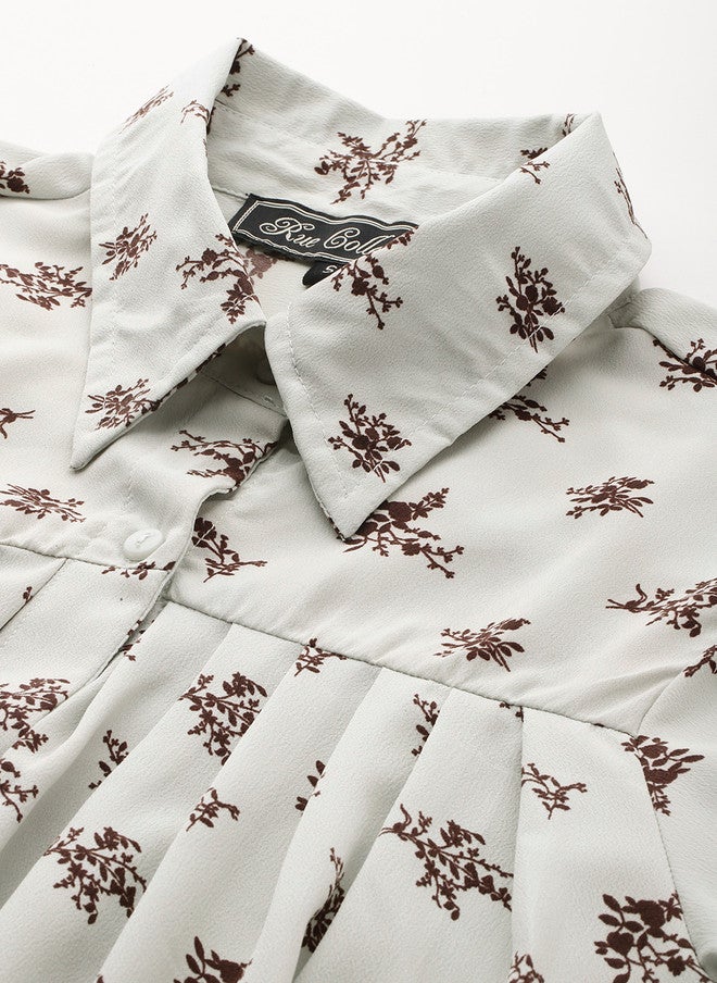 Rue Collection Floral Print Crop Top for Women - Image 2