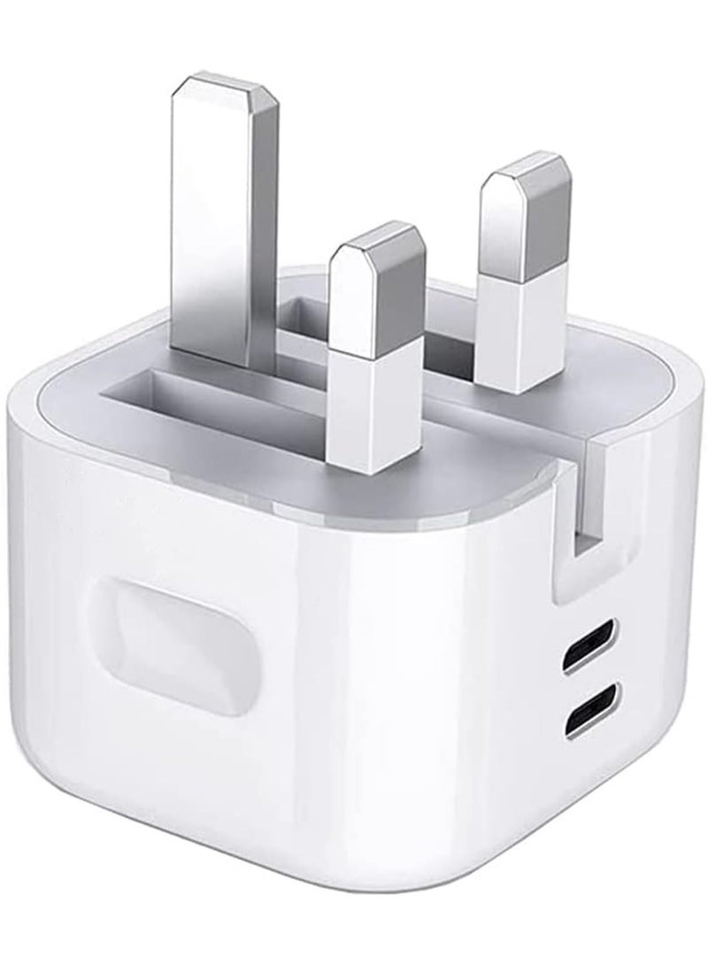ELTRAZONE For Nothing Phone 2 / Nothing Phone 1 Charger, 35W Dual Port USB C + USB C Charger Plug, Type C PD Adapter Travel GaN Fast Charger Power Adapter Foldable Phone Charger Plug - Image 2