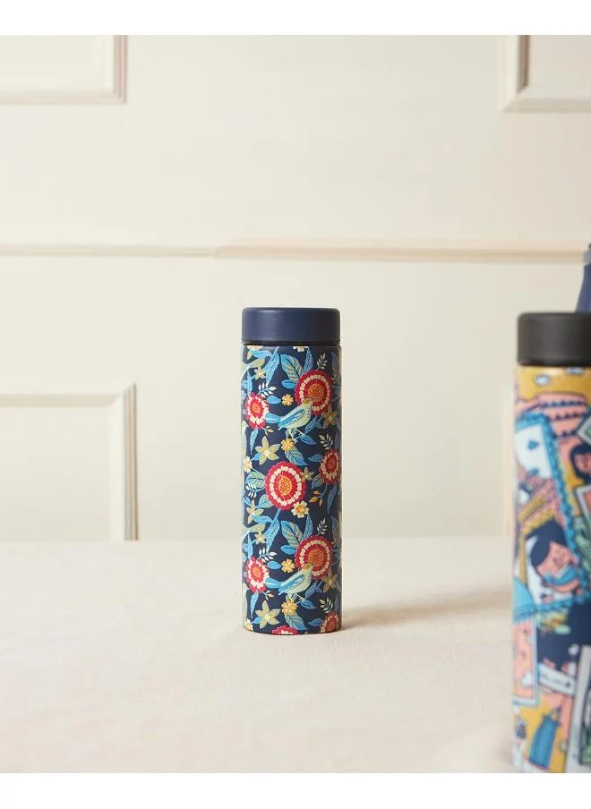 Chumbak Midnight Garden Thermos Bottle, 500ml