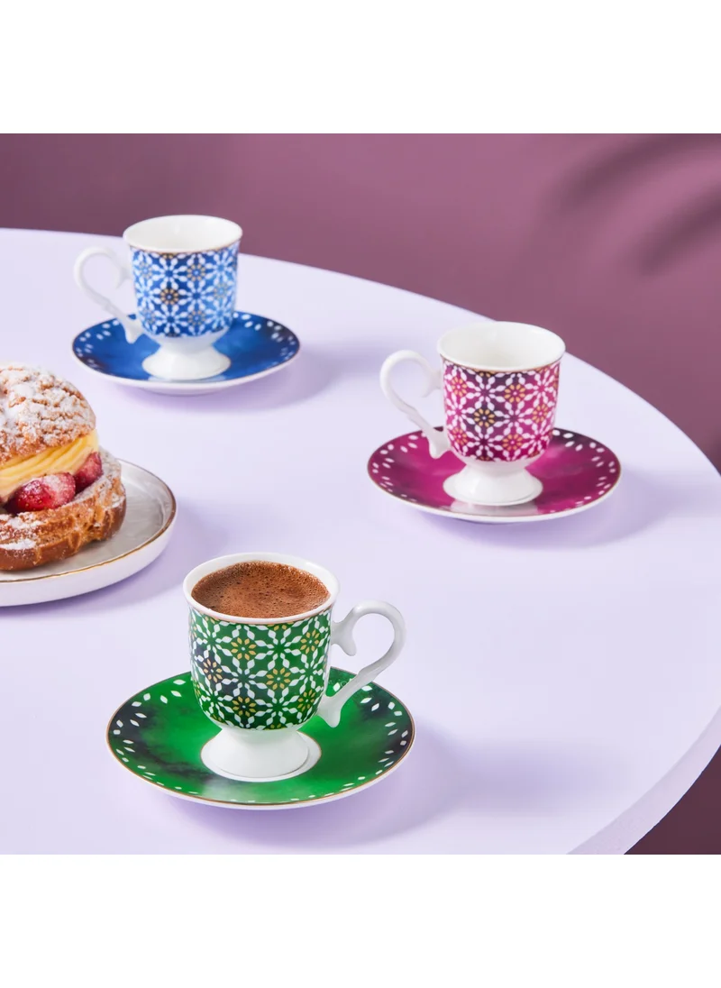 Karaca Ruby Coffee Cup for 6 People 90 ml