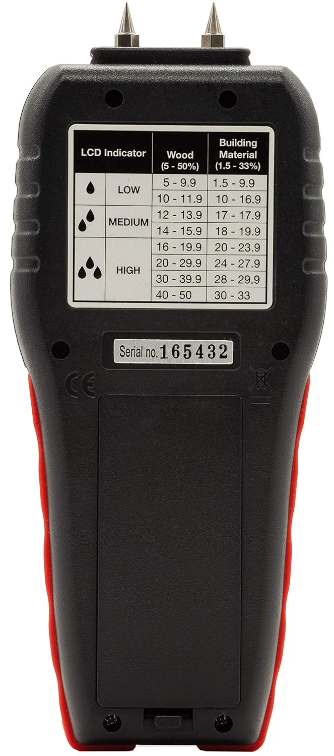 Triplett Pin Moisture Meter for Wood and Building Materials with Audible Indicator MS100 - Image 5
