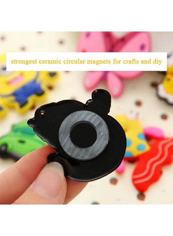 AOMAG Ferrite Ring Magnets with Holes - 1.26 Inch (32mm) Round Disc Donut Magnets for Refrigerator Fridge, Science Projects, Crafts, Around The Office (Pack of 40) - Image 5