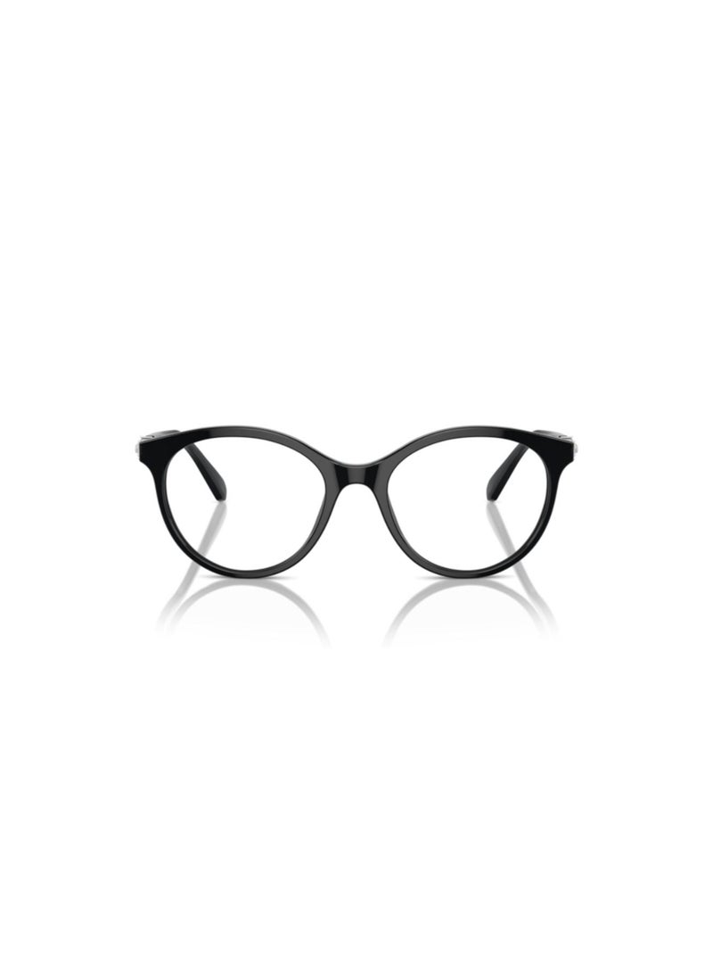 SWAROVSKI Swarovski Woman Round  Eyeglasses- Sk 2019 - Lense Size:50Mm - Black - Image 4