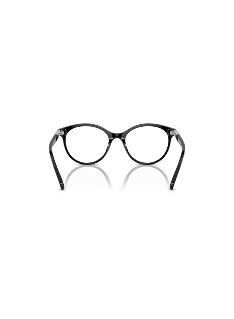 SWAROVSKI Swarovski Woman Round  Eyeglasses- Sk 2019 - Lense Size:50Mm - Black - Image 3