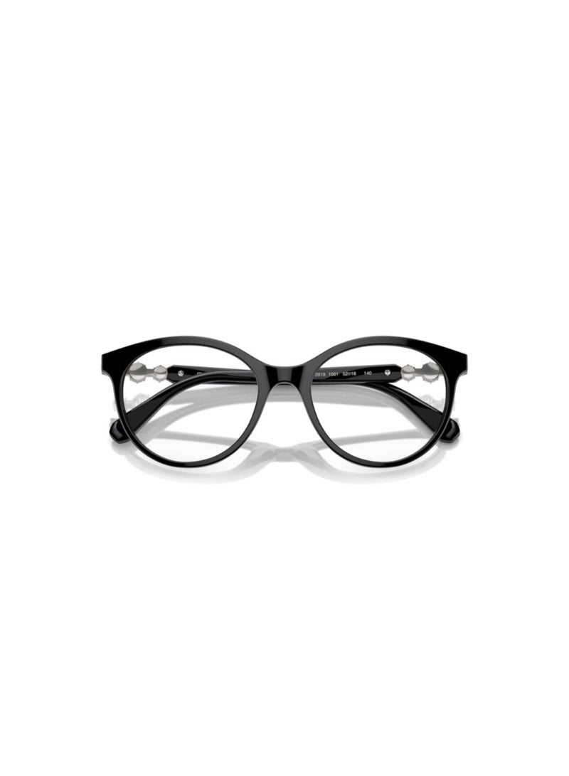 SWAROVSKI Swarovski Woman Round  Eyeglasses- Sk 2019 - Lense Size:50Mm - Black - Image 5