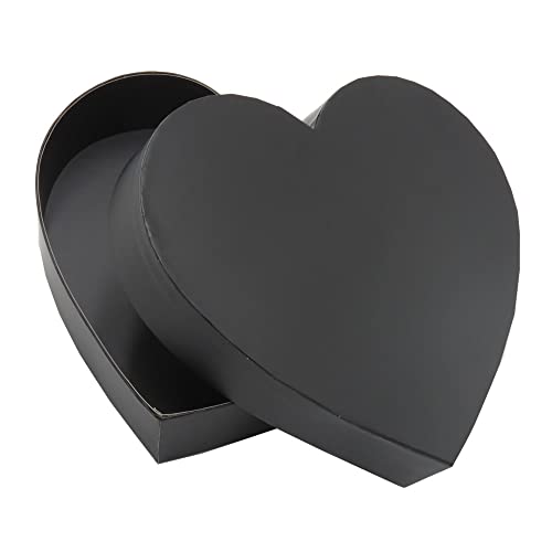 WENPACK صندوق هدايا على شكل قلب فارغ من وينباك - تغليف فراولة (أسود) - Image 4