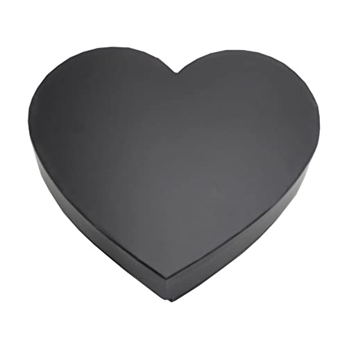 WENPACK صندوق هدايا على شكل قلب فارغ من وينباك - تغليف فراولة (أسود) - Image 3