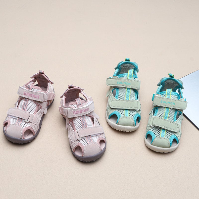 Children'S Baotou Sandals 2025 Boys' Mesh Sandals Girls' Fashion Easiest For Match Casual Non-Slip Baby Shoes - Image 2