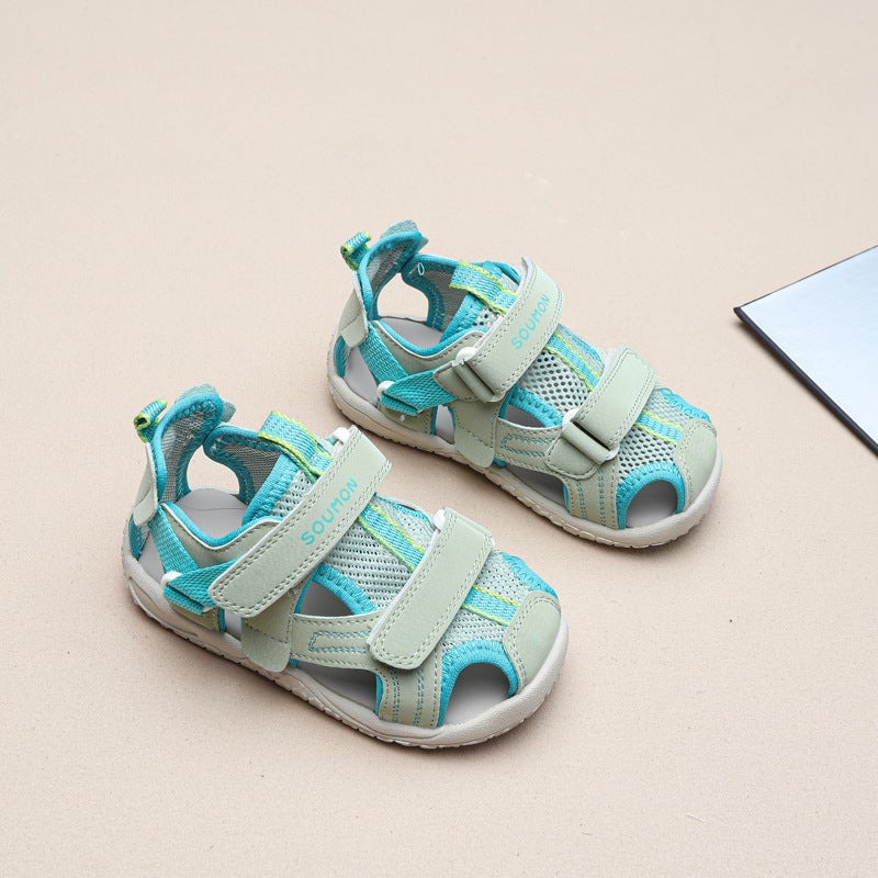 Children'S Baotou Sandals 2025 Boys' Mesh Sandals Girls' Fashion Easiest For Match Casual Non-Slip Baby Shoes - Image 4