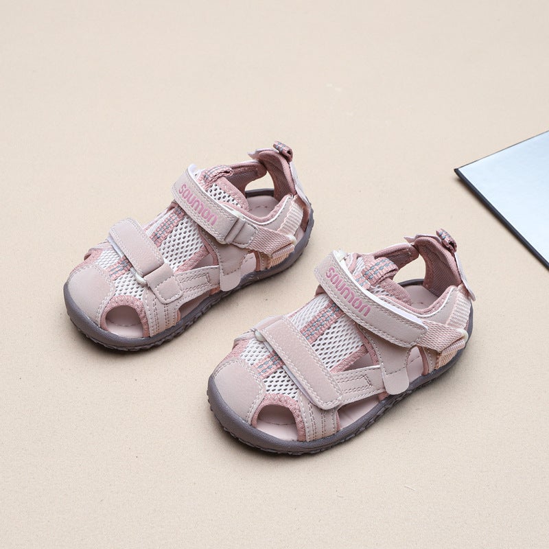 Children'S Baotou Sandals 2025 Boys' Mesh Sandals Girls' Fashion Easiest For Match Casual Non-Slip Baby Shoes - Image 5