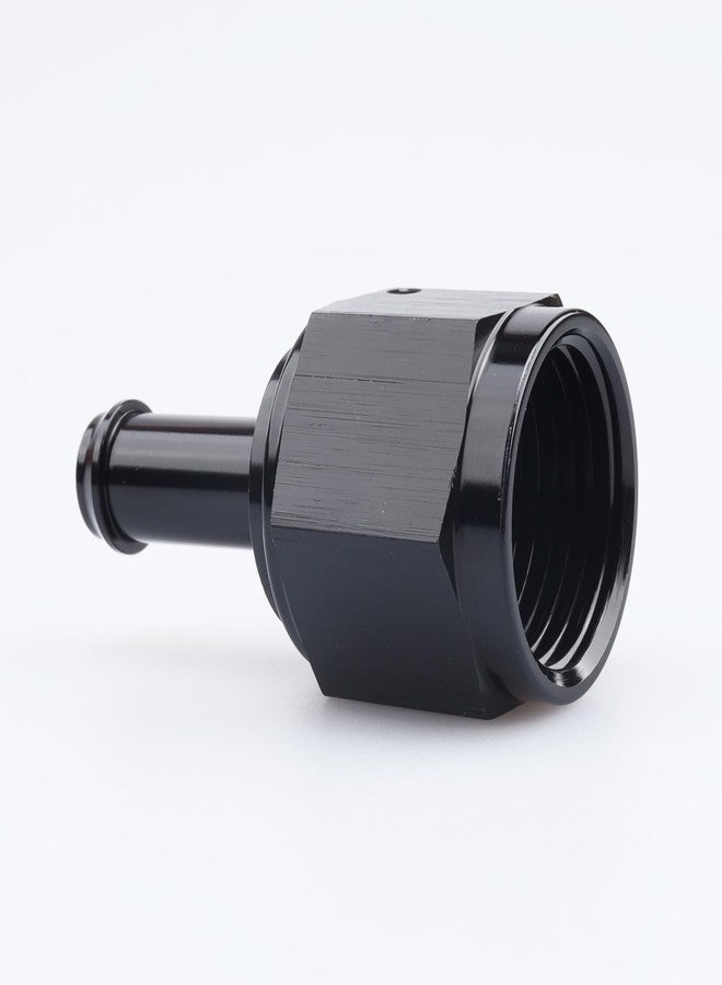 AC PERFORMANCE Black Aluminum Straight Female AN8 to 5/16" Swivel Hose Barb fitting, 8AN to 5/16 inch Barb - Image 2