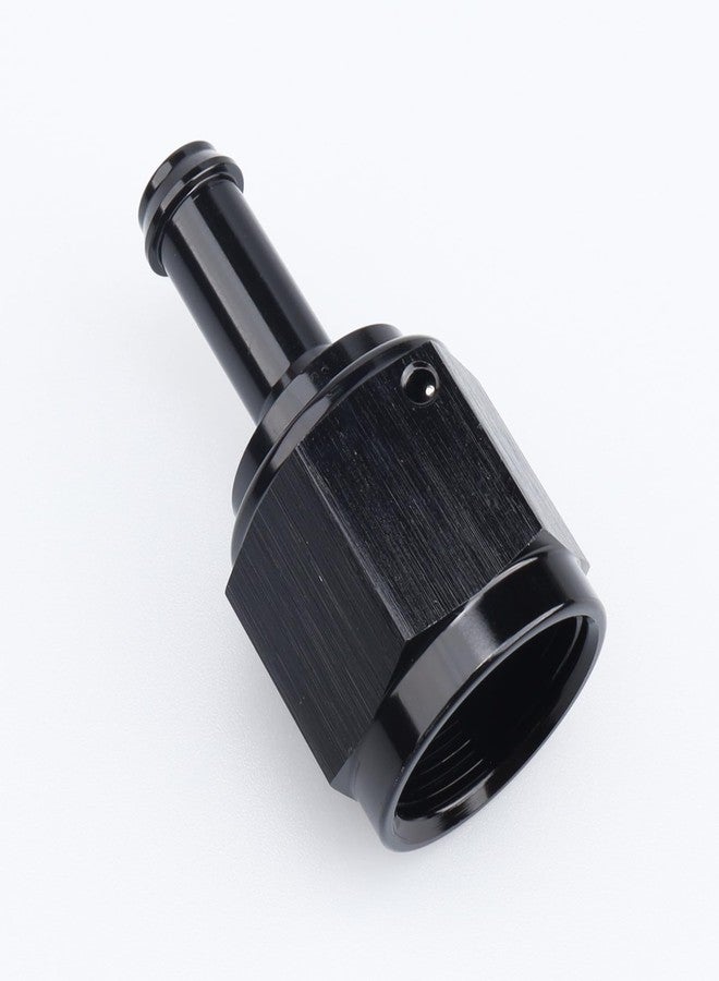 AC PERFORMANCE Black Aluminum Straight Female AN8 to 5/16" Swivel Hose Barb fitting, 8AN to 5/16 inch Barb - Image 4