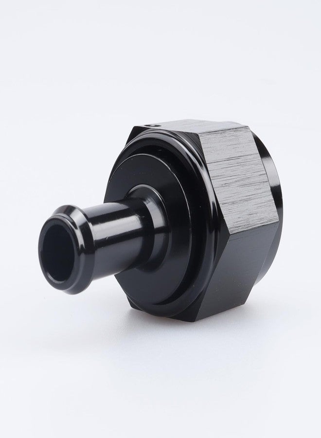 AC PERFORMANCE Black Aluminum Straight Female AN8 to 5/16" Swivel Hose Barb fitting, 8AN to 5/16 inch Barb - Image 3