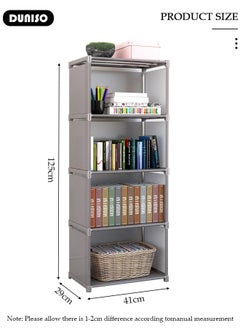 DUNISO 4 Cube Storage Organizer,Multi-Function Storage Cabinet,Closet Storage Shelves,DIY Bookshelf,Bookcase & Closet Organizer for Bedroom, Living Room, Office Space Saving & Easy Assembly  - Image 4