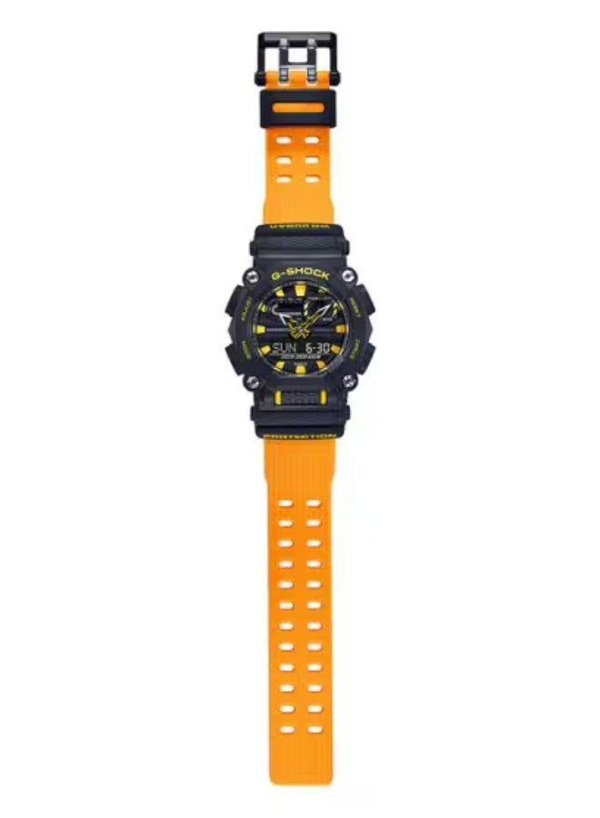 Casio G-Shock GA-900A-1A9DR Analog Digital Men's Black & Yellow Resin Watch - Image 2