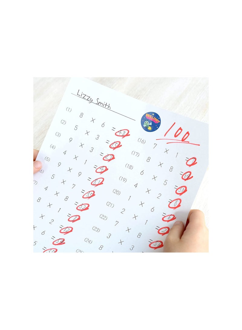 Sticker circle shapes of birds and animals to reward students, school stickers, 1008 adhesive stickers for children in 9 designs, school stickers 2.6 cm, school stickers on paper, teacher supplies in - Image 4