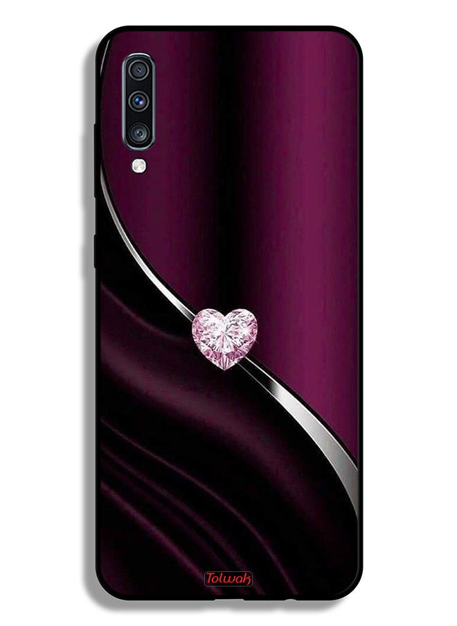 Tolwak غطاء حماية لهاتف Samsung Galaxy A70 على شكل قلب ماسي  - Image 1