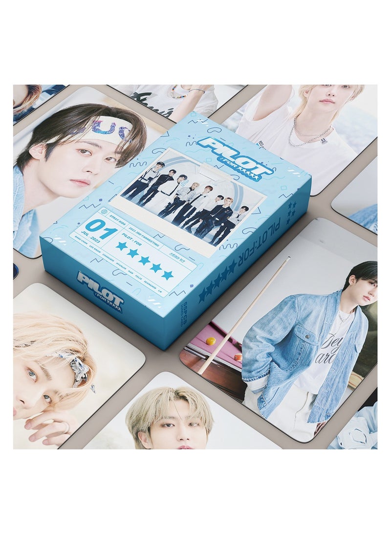 NIBEMINENT 55 Pcs Kpop Stray Kids Pilot Lomo Cards Card For Fans Collection Gifts - Image 2