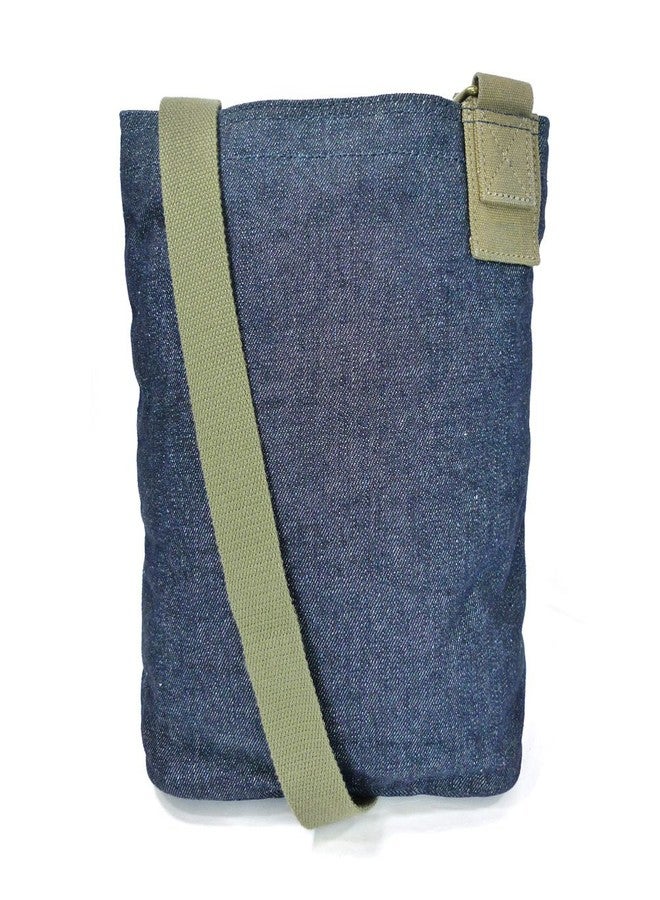 Chala Canvas Patch Cross-body Women's handbags with Dragonfly Key-Fob (Denim-Metal-DF1), Small - Image 3